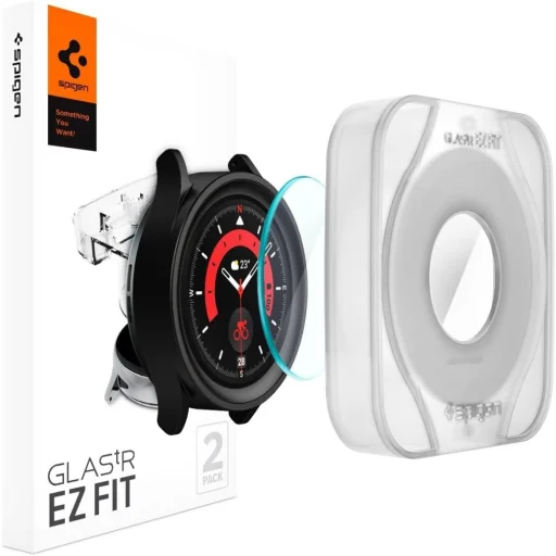 Üveg SPIGEN GLAS.TR "EZ-FIT" 2-PACK GALAXY WATCH 5 PRO (45 MM) üvegfólia - 1