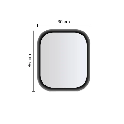 HOFI HYBRID GLASS APPLE WATCH 4 / 5 / 6 / SE 1 / 2 / 3 (40MM) FEKETE üvegfólia - 2