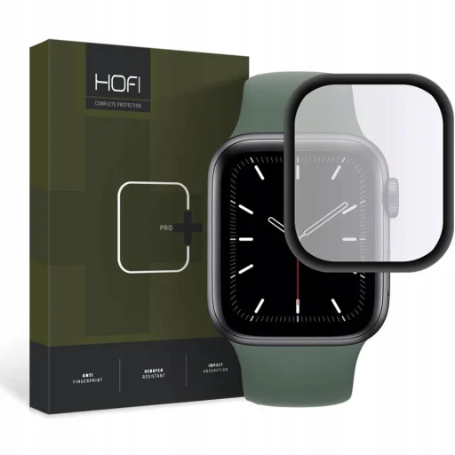 HOFI HYBRID GLASS APPLE WATCH 4 / 5 / 6 / SE 1 / 2 / 3 (40MM) FEKETE üvegfólia - 1