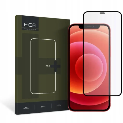 HOFI Full Pro+ edzett üvegfólia iPhone 12 mini fekete - 1