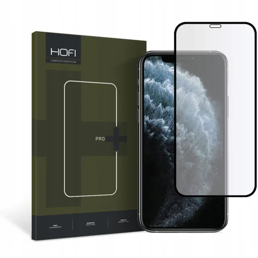 Hofi Glass Pro+ edzett üveg iPhone X/XS/11 Pro fekete üvegfólia - 1