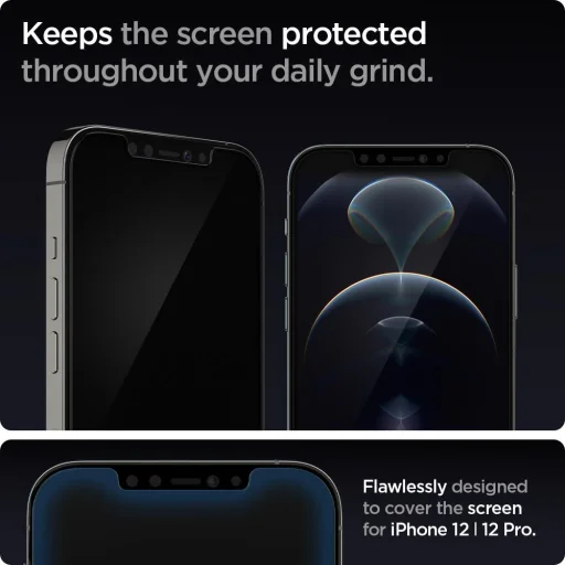 Spigen Glas.tr "ez Fit" 2 Darabos Keményített üvegfólia Iphone 12/12 Pro - 5