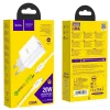 HOCO C80A hálózati töltő PD20W/QC3.0 + Type-C kábel fehér thumbnail
