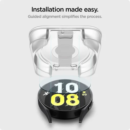 Spigen Glas.TR ”EZ-Fit” 2-PACK Samsung Galaxy Watch 6 (44 mm) üvegfólia - 8