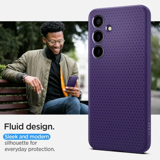 Samsung Galaxy S24 tmavofialové puzdro Spigen Liquid Air - 16