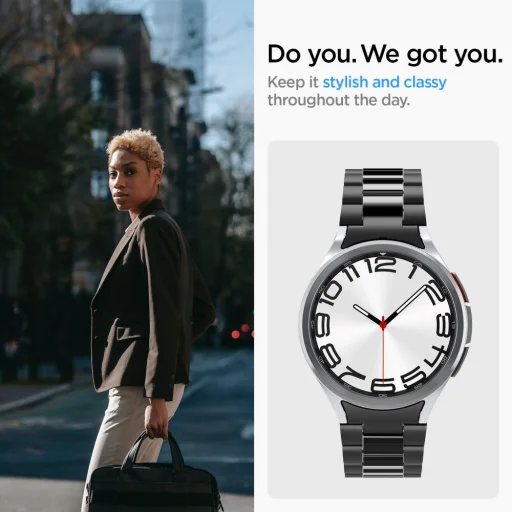 Spigen Modern Fit Szíj Samsung Galaxy Watch 6 Classic (47 Mm) Fekete - 6