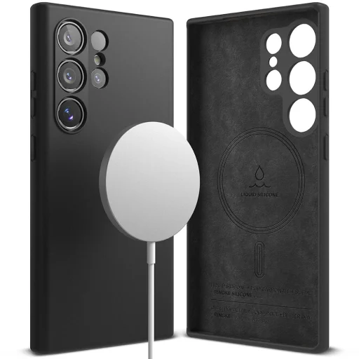 Ringke Silicone Magnetic Magsafe Galaxy S24 Ultra Fekete Tok - 2