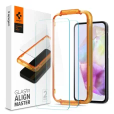 Edzett üveg Spigen Alm Glas.TR 2-pack Galaxy A35 5G clear üvegfólia