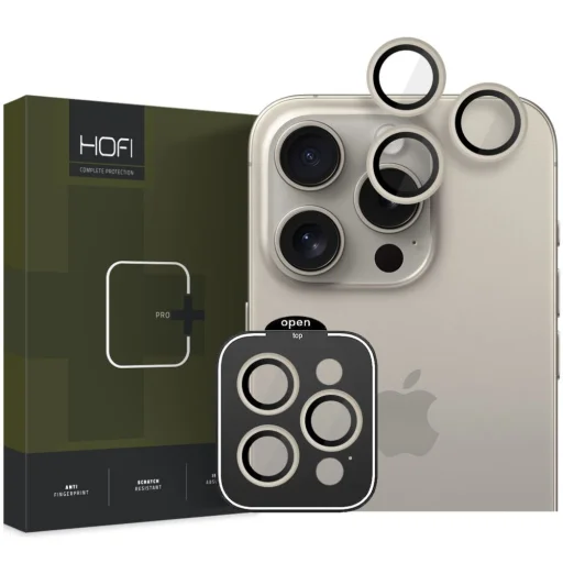 HOFI CAMRING PRO+ IPHONE 15 PRO / 15 PRO MAX TITANIUM Kamera Védőfólia - 1