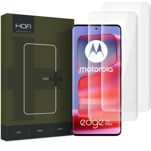 Hofi UV Glass Pro+ 2-pack Motorola Edge 50 Fusion / Edge 50 Pro 5G átlátszó üvegfólia - 1