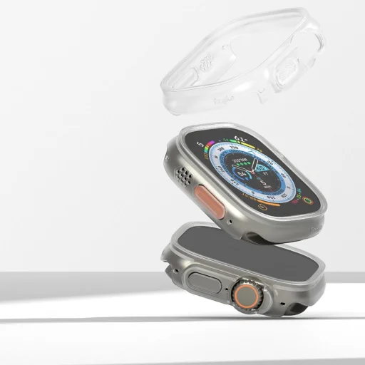 RINGKE SLIM 2-PACK APPLE WATCH ULTRA 1 / 2 (49 MM) CLEAR & ALPINE CLEAR tok - 5