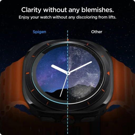 Edzett üveg Spigen Glas.TR „EZ-FIT” 2-PACK Galaxy Watch Ultra (47 mm) átlátszó üvegfólia - 11