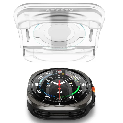 Edzett üveg Spigen Glas.TR „EZ-FIT” 2-PACK Galaxy Watch Ultra (47 mm) átlátszó üvegfólia - 4