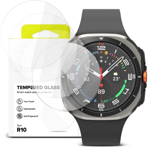 Edzett üveg Ringke Tempered Glass 4-pack Samsung Galaxy Watch Ultra (47 mm) clear, üvegfólia - 1