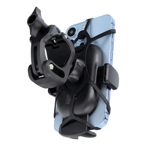 Bilincses Premium biciklis telefontartó kormányra H6-MB01 fekete - 9