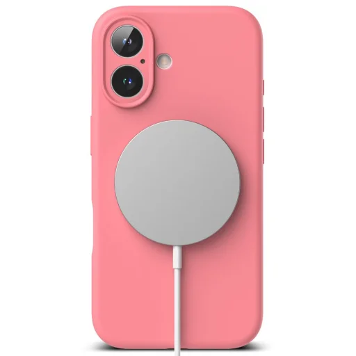 Ringke Silicone Magnetic Magsafe Iphone 16 Pink Tok - 4