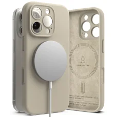 Ringke Silicone Magnetic Magsafe Iphone 16 Pro Stone Tok