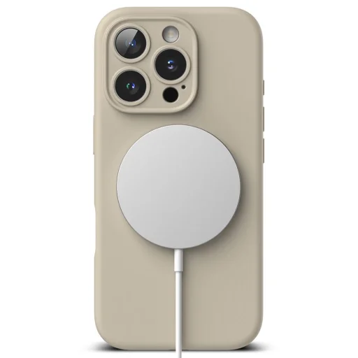 Ringke Silicone Magnetic Magsafe Iphone 16 Pro Stone Tok - 4
