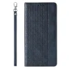 Magnet Strap tok iPhone 12/12 Pro Pouch Wallet + Mini Lanyard Medál Kék thumbnail