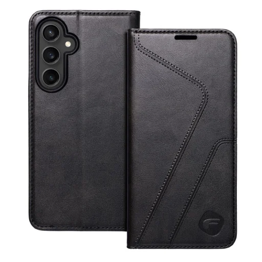 FORCELL F-PROTECT RFID blockoló fliptok Samsung Galaxy S23 FE fekete tok - 2