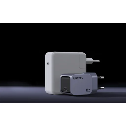 Ugreen Nexode Pro 30W hálózati USB-C töltő (szürke) - 6