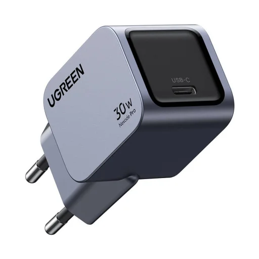 Ugreen Nexode Pro 30W hálózati USB-C töltő (szürke) - 1