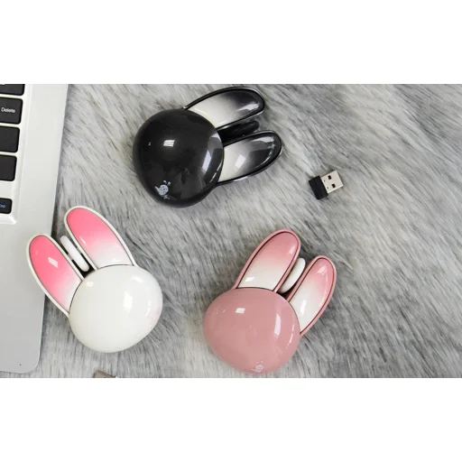 MOFII Vezeték nélküli Egér + Bluetooth Rabbit M6DM Olajfestés (Rózsaszín) - 6