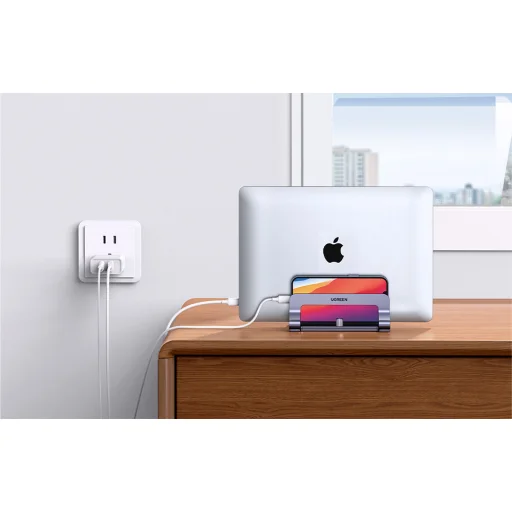 UGREEN 60643 Két foglalatos laptop állvány (ezüst) - 6