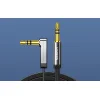 UGREEN AV119 Mini jack 3.5mm AUX könyök kábel, lapos, 5m (fekete) thumbnail