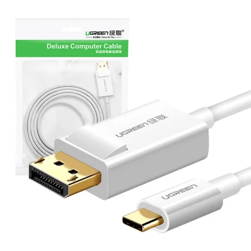 UGREEN Display Port - USB-C kábel, 1,5m (fehér) - 3