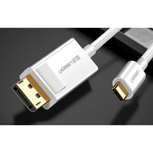 UGREEN Display Port - USB-C kábel, 1,5m (fehér) - 4