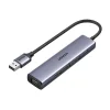 UGREEN 5 az 1-ben adapter, USB 4x USB 3.0 (szürke)