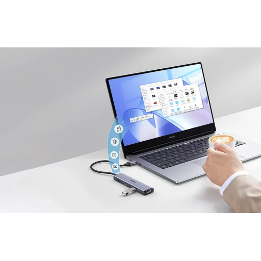 UGREEN 5 az 1-ben adapter, USB 4x USB 3.0 (szürke) - 6