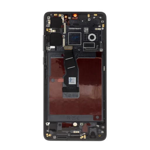 LCD kijelző + érintőpanel + előlapi burkolat Huawei P30 Fekete - 2