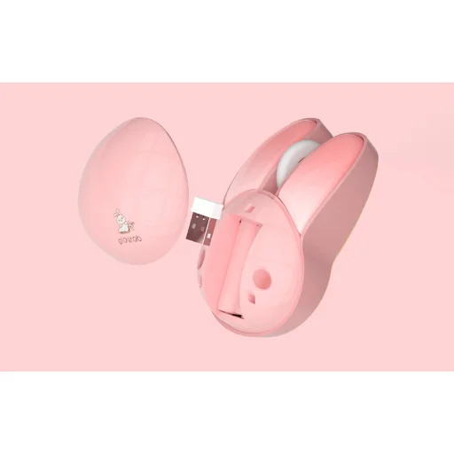 MOFII M6 Rabbit 2.4 GHz Vezeték nélküli Egér (Rózsaszín) - 6