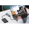 UGREEN 6 az 1-ben multifunkciós adapter USB-C - 3x USB A 3.0, HDMI, RJ45, PD thumbnail
