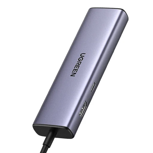 UGREEN 6 az 1-ben multifunkciós adapter USB-C - 3x USB A 3.0, HDMI, RJ45, PD - 2