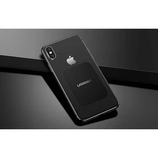 UGREEN Négyszögletes fémlap mágneses tartóhoz 2 db (fekete) - 3