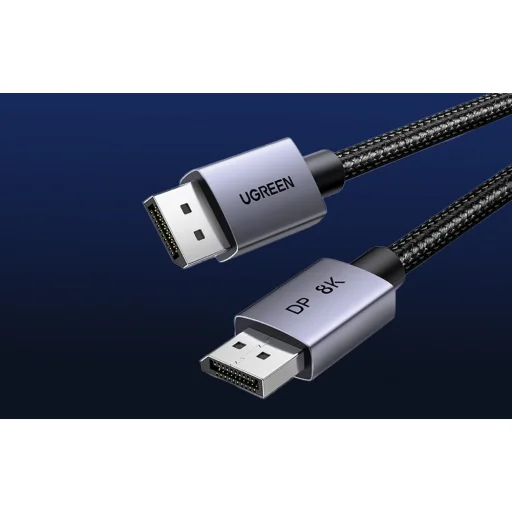 DisplayPort 1.4 Kábel Ugreen DP120, 8K 60Hz, 32.4Gbps, 2m (fekete) - 5
