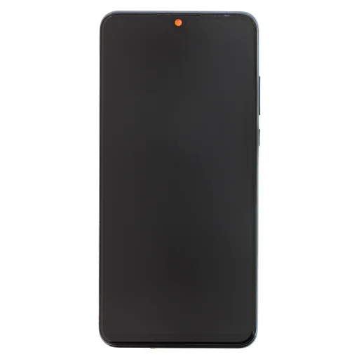 LCD kijelző + érintő egység + előlapi borítás Huawei P30 Lite Fekete (48MP fényképezőgéppel) - 1