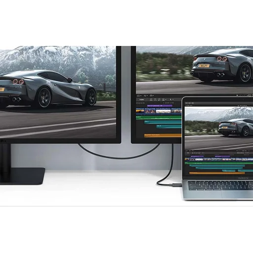 UGREEN US501 USB-C-USB-C kábel, Gen3, 100 W, 4K, 0,8 m (fekete) - 3