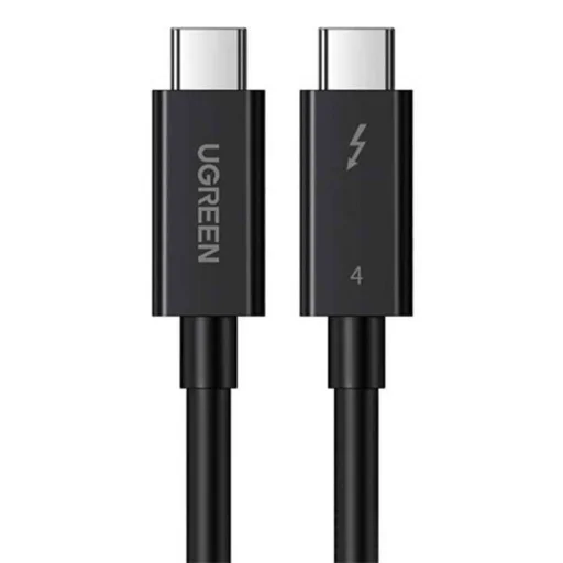 UGREEN US501 USB-C-USB-C kábel, Gen3, 100 W, 4K, 0,8 m (fekete) - 1