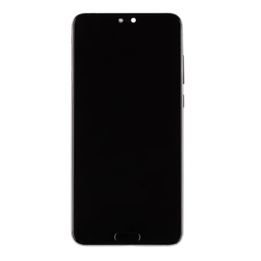 LCD kijelző + Érintő egység + Előlap Huawei P20 Pro Fekete OLED - 1