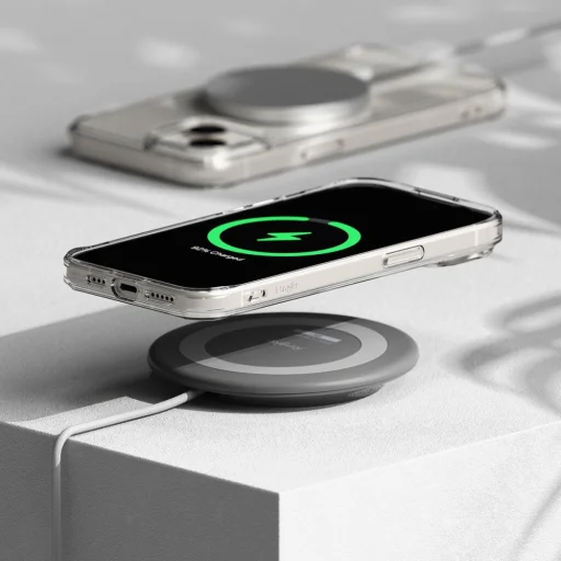 Ringke Fusion Magnetic Magsafe Iphone 15 Plus Matt átlátszó Tok - 7