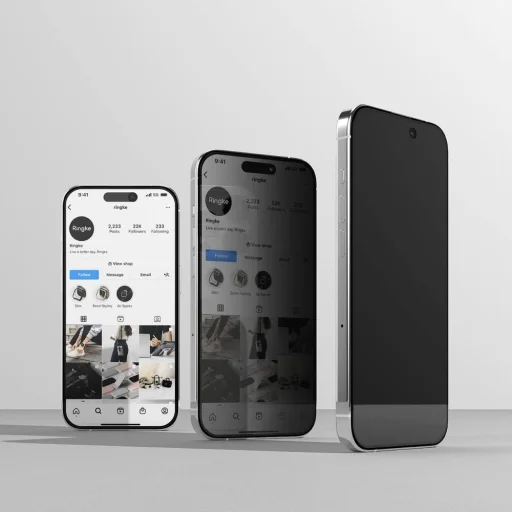 Ringke Tempered Glass iPhone 15 Pro Max Privacy üvegfólia - 6