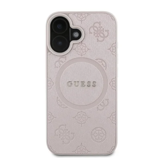  iPhone 16 pink Original Guess Saffiano Peony Classic Logo MagSafe tok GUHMP16SPSAPSMEP - 3