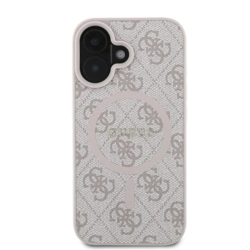  iPhone 16 Rózsaszín Guess Original tok GUHMP16SG4GFRP 4G Ring Classic Logo MagSafe - 3