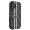  iPhone 16 Barna Eredeti Guess 4G Printed Stripes Ütésálló MagSafe tok GUHMP16SP4RPSW - 2