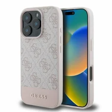  iPhone 16 Pro rózsaszín Guess Eredeti kemény tok 4G Alsó Csík GUHCP16LG4GLPI