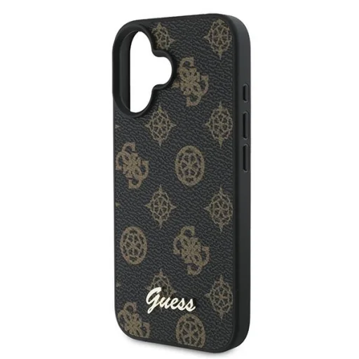  iPhone 16 Plus fekete Original GUESS hardcase PU Peony Script MagSafe tok GUHMP16MPGPYSK - 6